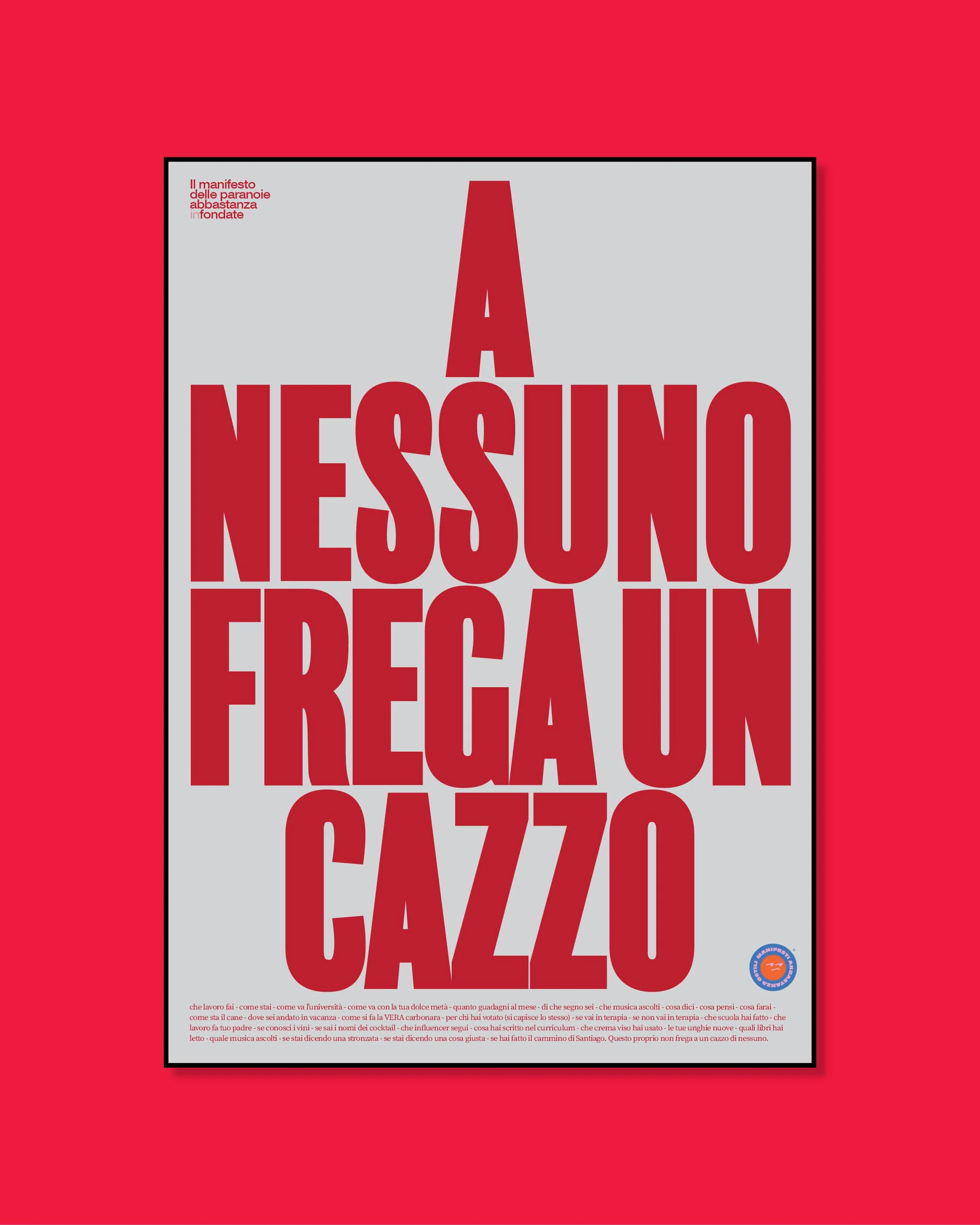 Maglietta A nessuno frega un cazzo ⚪️ - Image 6