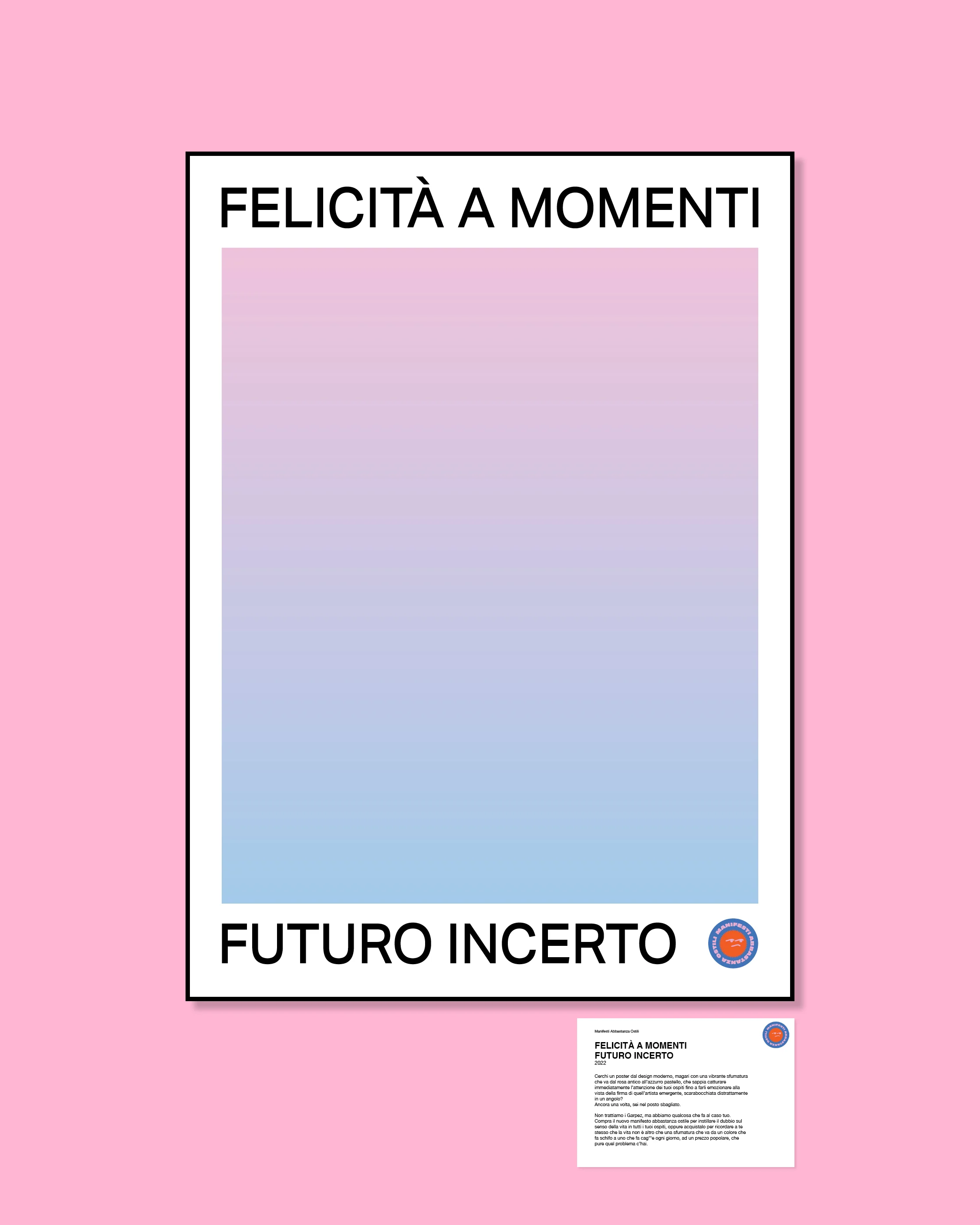 Maglietta Felicità a Momenti Futuro Incerto - Image 3